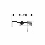 SPLAKOVALNIK, PODOMETNI GEBERIT SET BASIC S TIPKO DELTA IN MONT. S.