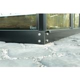 ELEMENT ZA RASTLINJAK VITAVIA JEKLENI OKVIR TEMELJ 3800 6CM. ČRNA