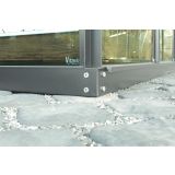 ELEMENT ZA RASTLINJAK VITAVIA JEKLENI OKVIR TEMELJ 6700 7600. 6CM. ANTRACITNA