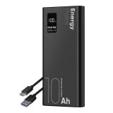 ENERGY PULSE ZUNANJA BATERIJA POWERBANK 10000 MAH 22,5W - ČRNA
