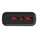 ENERGY PULSE ZUNANJA BATERIJA POWERBANK 20000 MAH 22,5W - ČRNA