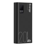 ENERGY PULSE ZUNANJA BATERIJA POWERBANK 20000 MAH 22,5W - ČRNA