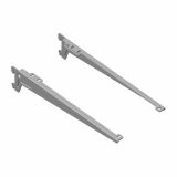 ENOJNI NOSILEC ZA POLICO HETTICH DIY 330 MM, SREBRN SESTAVLJEN PAR=2 KOS