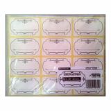 SAMOLEPILNA ETIKETA BELA 50X30 MM