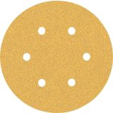 EXPERT C470 BRUSNI PAPIR S 6 LUKNJAMI ZA EKSCENTRIČNE BRUSILNIKE, 150 MM, G 60, 50 KOSOV
