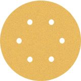 EXPERT C470 BRUSNI PAPIR S 6 LUKNJAMI ZA EKSCENTRIČNE BRUSILNIKE, 150 MM, G 80, 50 KOSOV