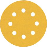 EXPERT C470 BRUSNI PAPIR Z 8 LUKNJAMI ZA EKSCENTRIČNE BRUSILNIKE, 115 MM, G 240, 5 KOSOV