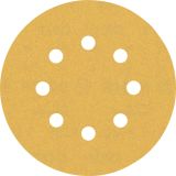 EXPERT C470 BRUSNI PAPIR Z 8 LUKNJAMI ZA EKSCENTRIČNE BRUSILNIKE, 125 MM, G 180, 50 KOSOV