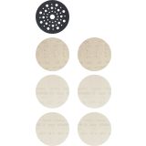 EXPERT M480 ZAČETNI KOMPLETI ZA EKSCENTRIČNE BRUSILNIKE, 125 MM, 7 KOSOV