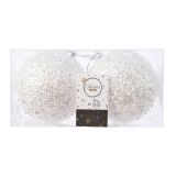 PVC BUNKA FI 10 CM BELA 2/1 Z BLEŠČICAMI