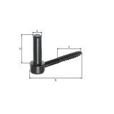 DOLGA SPONA ALBERTS FI 14X105MM NOSILEC SPONE ČRNA