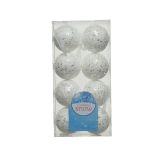 BUNKE ZA NOVOLETNO JELKO SNEŽNO BELE BARVE, 8/1, FI 40 MM