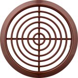 ZRAČNIK BREZ REGULACIJE AIRROXY FI 70 RJAV POHIŠTVENI