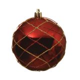 RDEČA BUNKICA Z DEKORJEM 8 CM