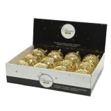 BUNKA IZ UMETNE MASE FI 8 CM ZEBRA Z DEKORJEM ZLATA