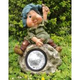 FIGURA, OKRASNA PALČEK NA LUČKI - KAMNAR VIŠ 16 CM