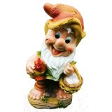 FIGURA, OKRASNA PALČEK S KOKOŠKO VIŠ.31 CM