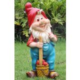 FIGURA, OKRASNA PALČEK S KOŠEM VIŠ 39 CM