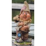 FIGURA, OKRASNA PALČEK Z DRVMI VIŠ 19 CM