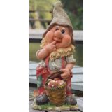 FIGURA, OKRASNA PALČEK Z MUŠNICAMI VIŠ 19 CM