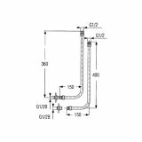 FIKSNA CEV ZA GRELNIK UNITAS 360/400