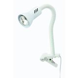 NAMIZNA SVETILKA FLEX CLIP LED 1XE14, BELA S STIKALOM