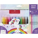 FLOMASTRI FABER CASTEL UNICORN 18+6 Z NALEPKAMI