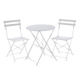 FLORA ORIGAMI STOL FULL STEEL KREM