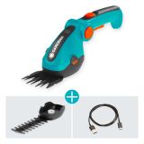 GARDENA BATERIJSKE ŠKARJE ZA TRAVO COMFORTCUT LI + REZILO ZA GRMIČEVJE