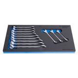 GARNITURA KRATKIH VILIČASTO OBROČNIH KLJUČEV UNIOR V SOS VLOŽKU 6 - 17 MM/12'DELNA ART. 964/2FSOS (621908)