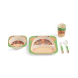 GARNITURA KROŽNIKOV 5 DELNA OTROŠKA ŽIRAFA BAMBUSOVA VLAKNA