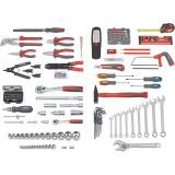 GARNITURA ORODJA CONMETALL 156 DELNA V KOVČKU S KOLEŠČKI