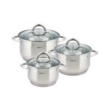 GARNITURA / SET POSODE KINGHOFF 6 DELNA INOX KH-447