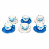 GARNITURA SKODELIC ALPEKS 6 DELNA BELA KAVA 170 ML DAISY 6/1