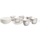 GARNITURA SKODELIC ALPEKS 6 DELNA BELA KAVA 250 ML NBC BUTTERFLY