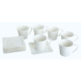 GARNITURA SKODELIC ALPEKS 6 DELNA BELA KAVA HJ1961