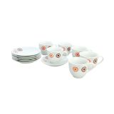 GARNITURA SKODELIC ALPEKS 6 DELNA EX3026 ROŽICE