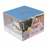 GARNITURA SKODELIC STEKLARNA HRASTNIK OTROŠKI SET HAPPY KIDS GOOD ROBOT 2/1