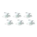 GARNITURA SKODELIC TCC 12 DELNA SQUARE ZELENE ČRTE TCC194