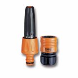 RAZPRŠILEC "JET" IN HITRA SPOJKA ZA 12.7 MM (1/2") VRTNE CEVI Z VENTILOM AQUASTOP.
