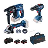 AKUMULATORSKI SET BOSCH PROFESSIONAL GBH 180-LI + GSR 18V-50 + GWS 180-LI