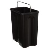 KOPALNIŠKI KOŠ ZA SMETI GEPARD ČRNI KOŠ ZA SMETI 5L PRAVOKOTEN S PEDALOM KOV.