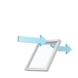 STREŠNO OKNO VELUX GGL FK08 3070 66X140 CM, LESENO