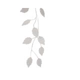 GIRLANDA BELA Z LISTKI, DOLŽINA 120 CM
