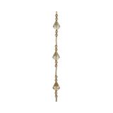 GIRLANDA DECORIS AKRILNI DIAMANTI 130 CM RJAVE BARVE