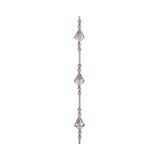 GIRLANDA DECORIS AKRILNI DIAMANTI 130 CM ROZA BARVE
