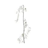 GIRLANDA TRANSPARENTNI LISTKI, 90 CM