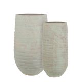 GLINENI ZUNANJI LONEC MICA MOUNT OKROGEL CREAM REBRAST - V79XD42CM