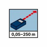 LASERSKI MERILNIK RAZDALJ BOSCH GLM 250 VF PROFESSIONAL