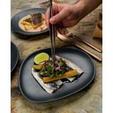 GLOBOKI KROŽNIK BONNA GRAPHITE GOURMET 23CM 6 KOS